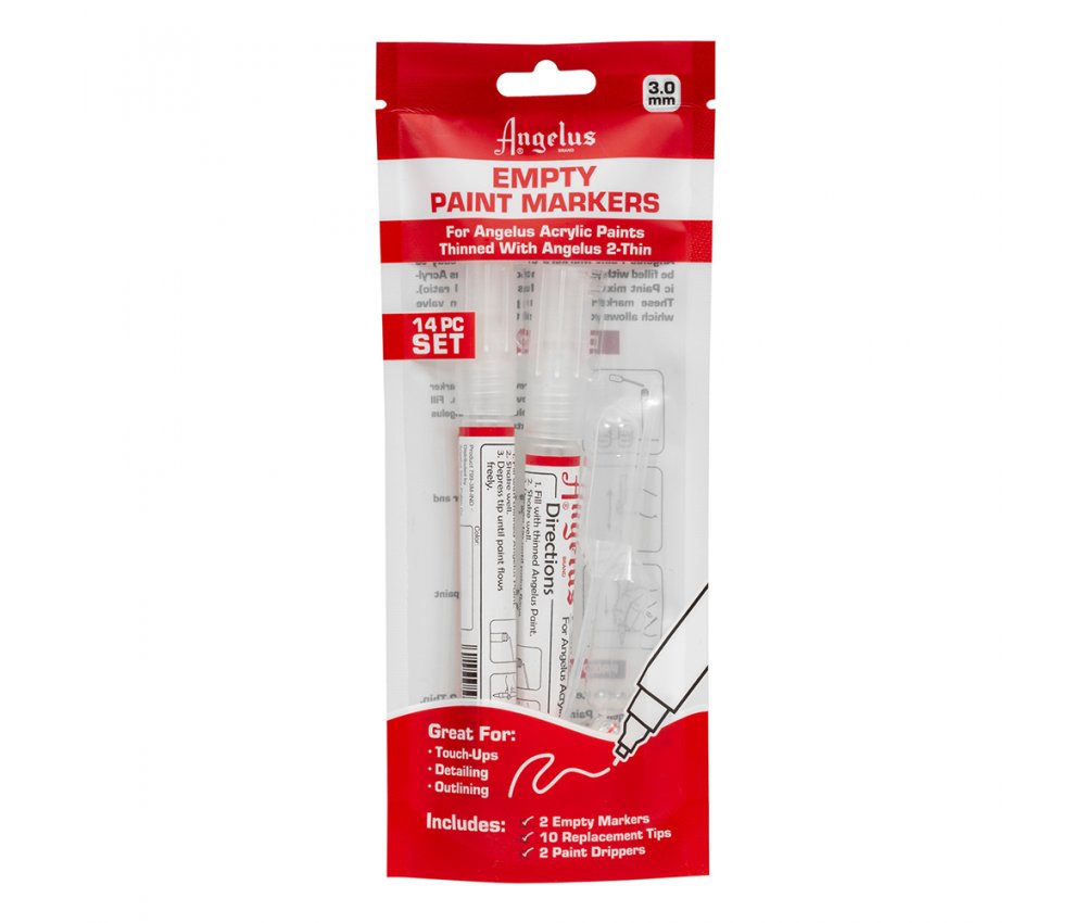 Angelus Empty Paint Markers Kit